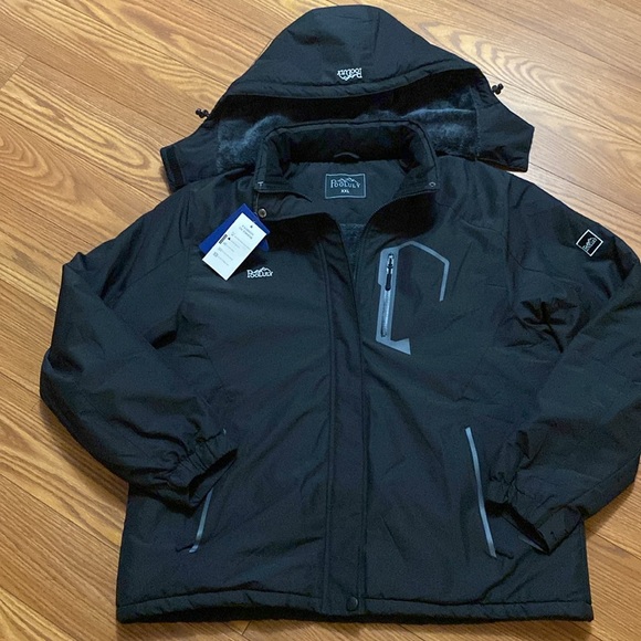 Pooluly woman’s ski jacket warm winter waterproof windbreaker hooded raincoat - Picture 9 of 13